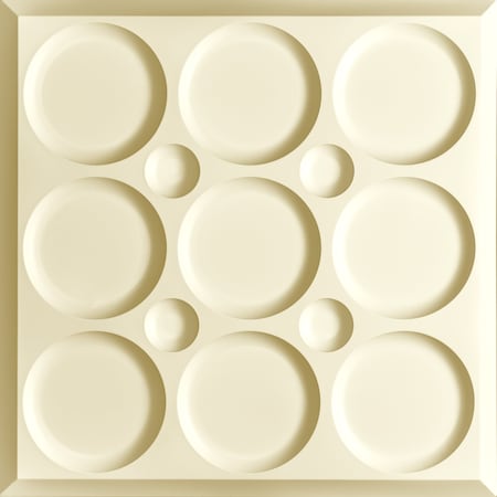 Ceilume Roman Circle 2ft x 2ft Sand Ceiling Tile V1-ROMNCR-22SAO